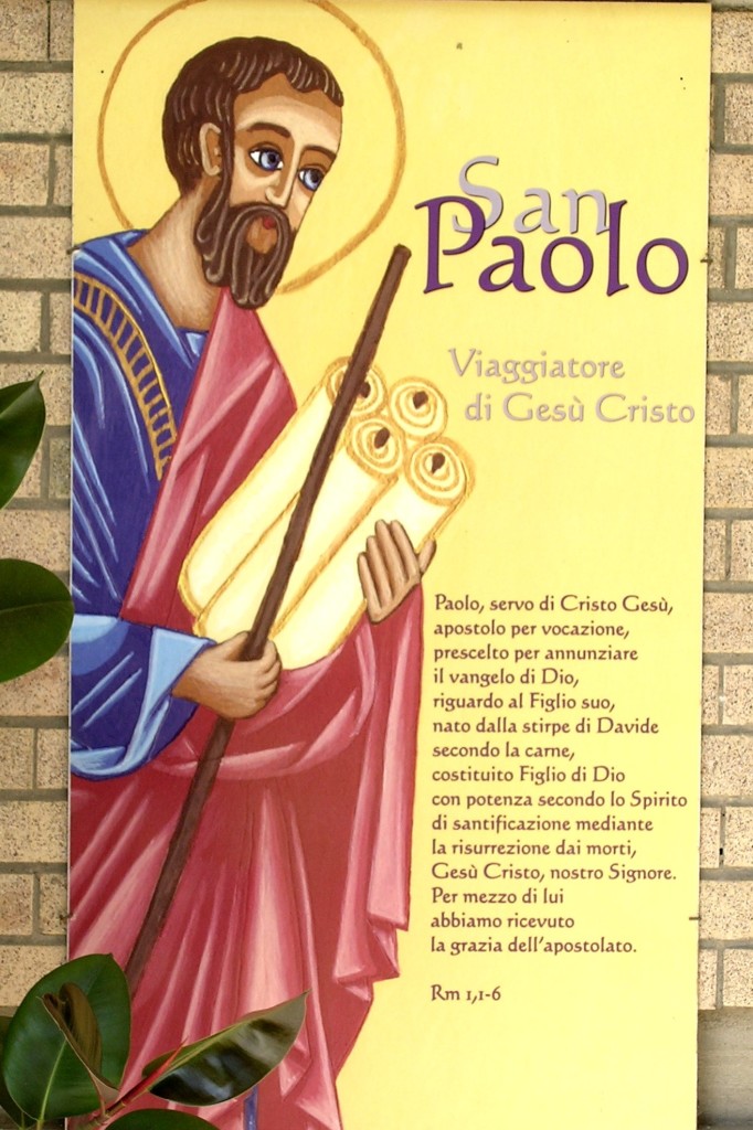 San Paolo viaggiatore di Gesù dans immagini sacre San-Paolo-quadro-portico-DSCN9824-682x1024