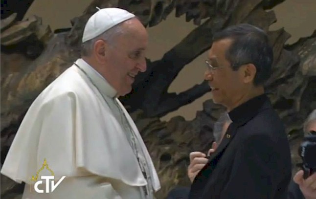 Papa Francesco e Celso Godilano